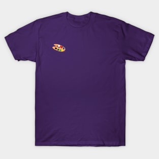 Small Wooden Artist Palette (Purple Background) T-Shirt